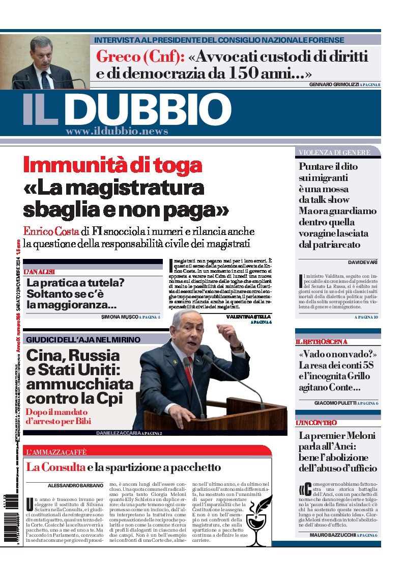 Prima-pagina-il-dubbio-oggi-edizione-di-oggi-20241123