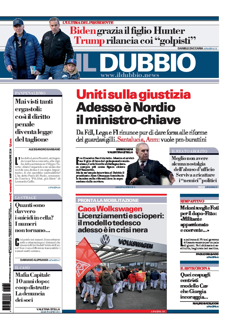 Prima-pagina-il-dubbio-oggi-edizione-di-oggi-20241203