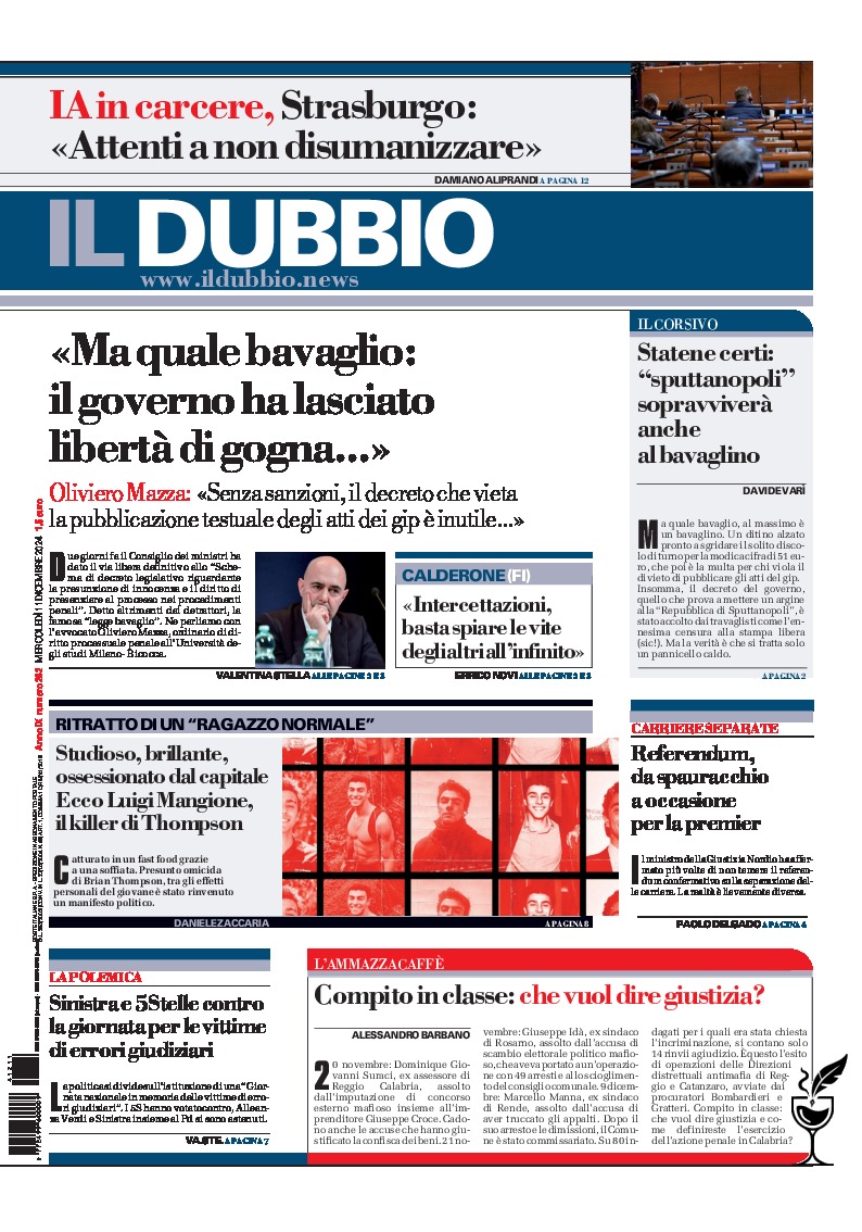 Prima-pagina-il-dubbio-oggi-edizione-di-oggi-20241211