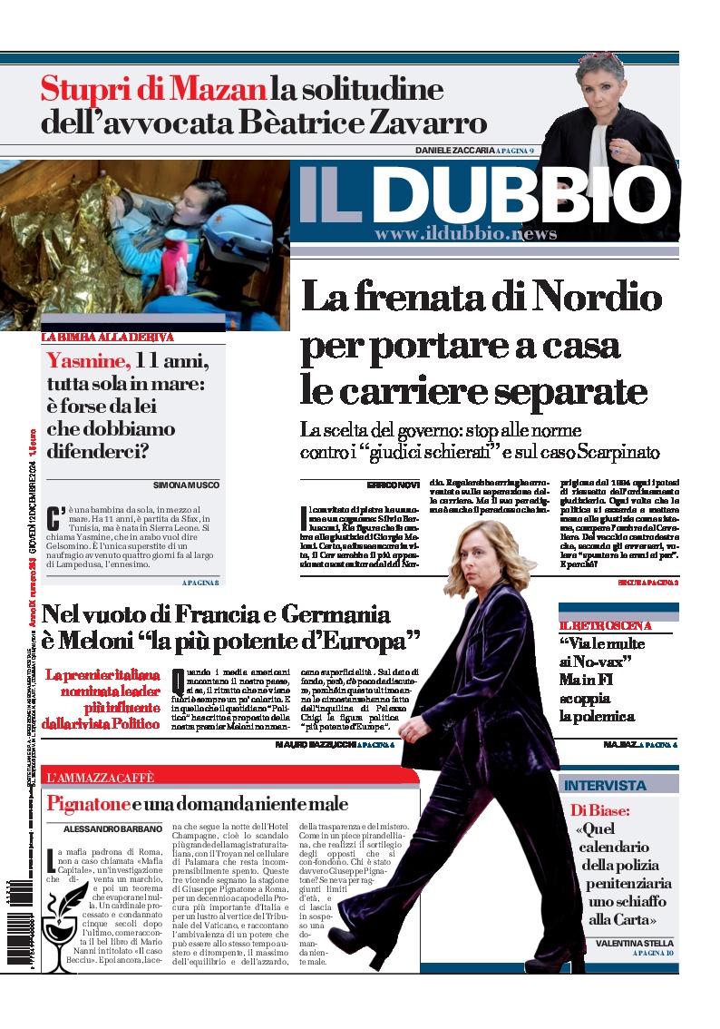 Prima-pagina-il-dubbio-oggi-edizione-di-oggi-20241212