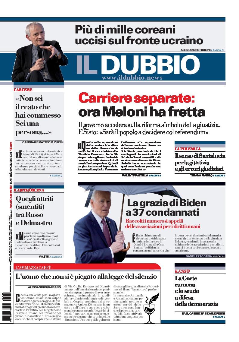 Prima-pagina-il-dubbio-oggi-edizione-di-oggi-20241224