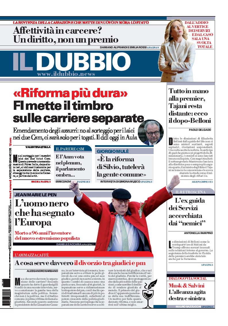 Prima-pagina-il-dubbio-oggi-edizione-di-oggi-20250108