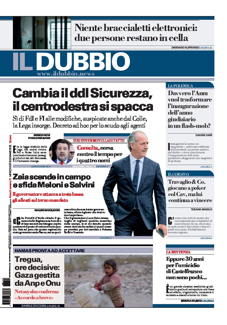 Prima-pagina-il-dubbio-oggi-edizione-di-oggi-20250115