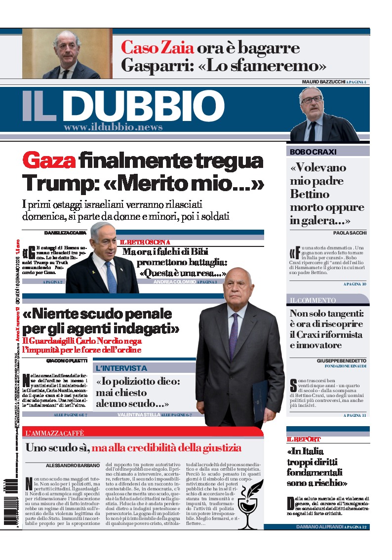 Prima-pagina-il-dubbio-oggi-edizione-di-oggi-20250116