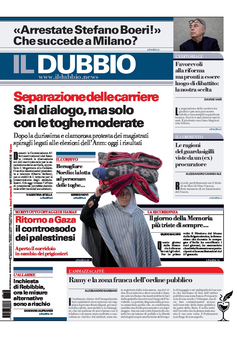 Prima-pagina-il-dubbio-oggi-edizione-di-oggi-20250128