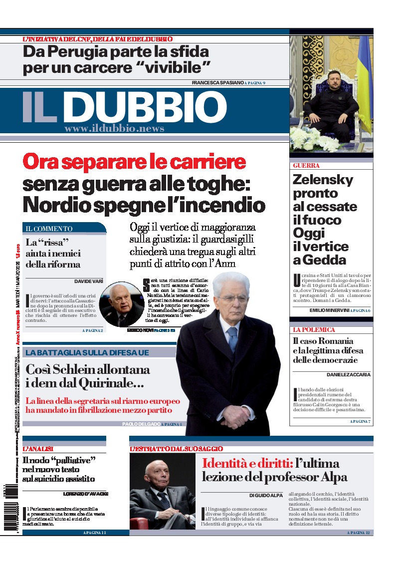 Prima-pagina-il-dubbio-oggi-edizione-di-oggi-20250311