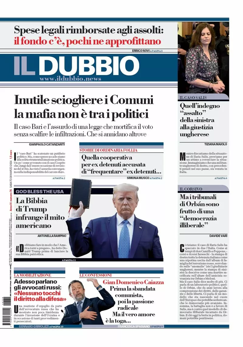 Prima-pagina-il-dubbio-oggi-edizione-di-oggi-30-03-2024