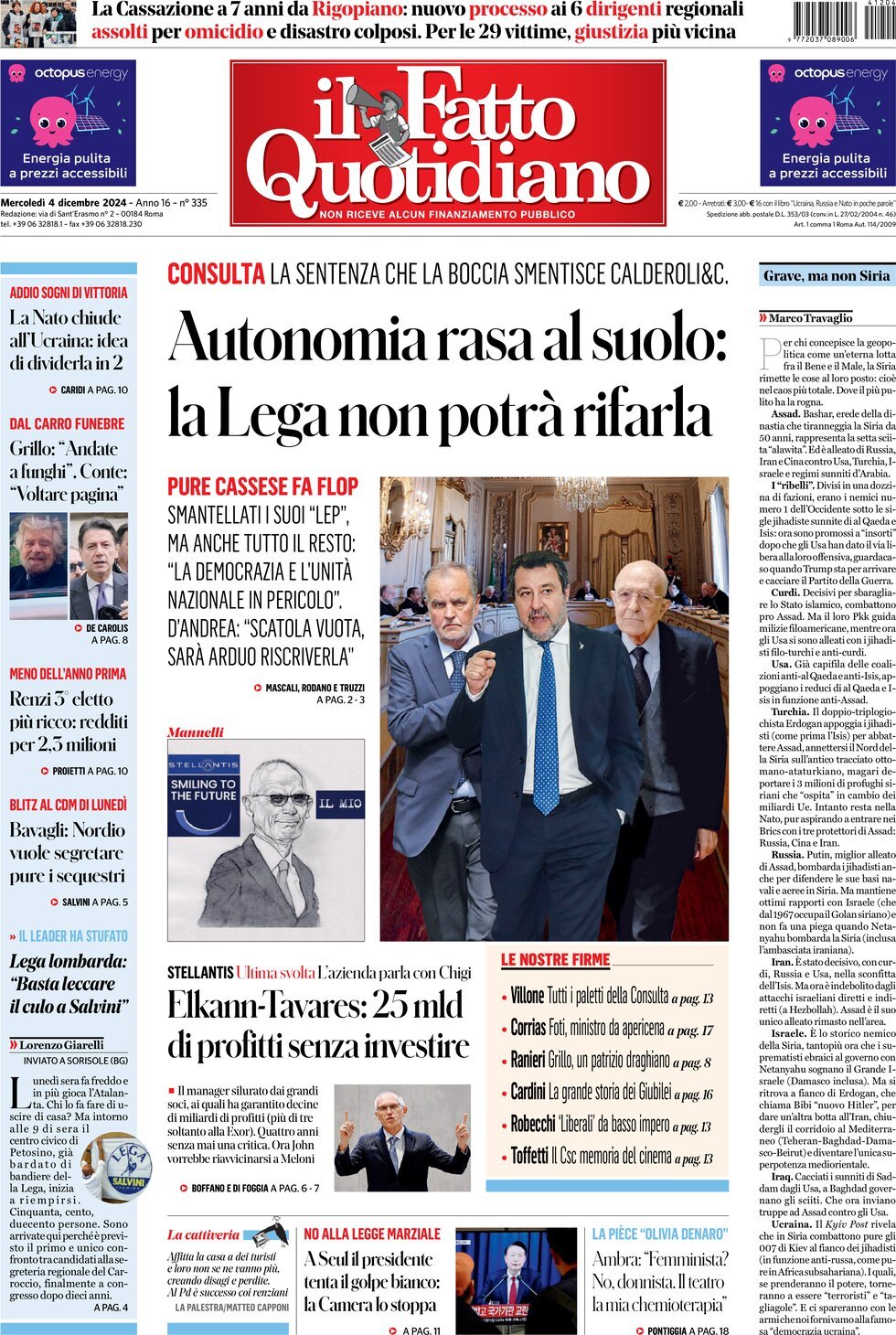 Prima-pagina-il-fatto-quotidiano-edizione-di-oggi-04-12-2024