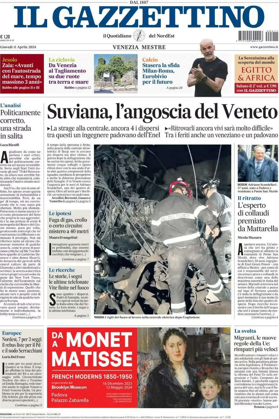 Prima-pagina-il-gazzettino-edizione-di-oggi-11-04-2024