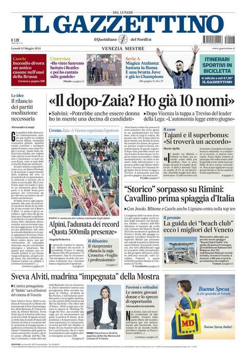 Prima-pagina-il-gazzettino-edizione-di-oggi-14-05-2024