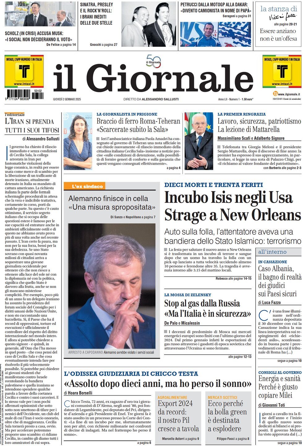 Prima-pagina-libero-edizione-di-oggi-02-01-2025