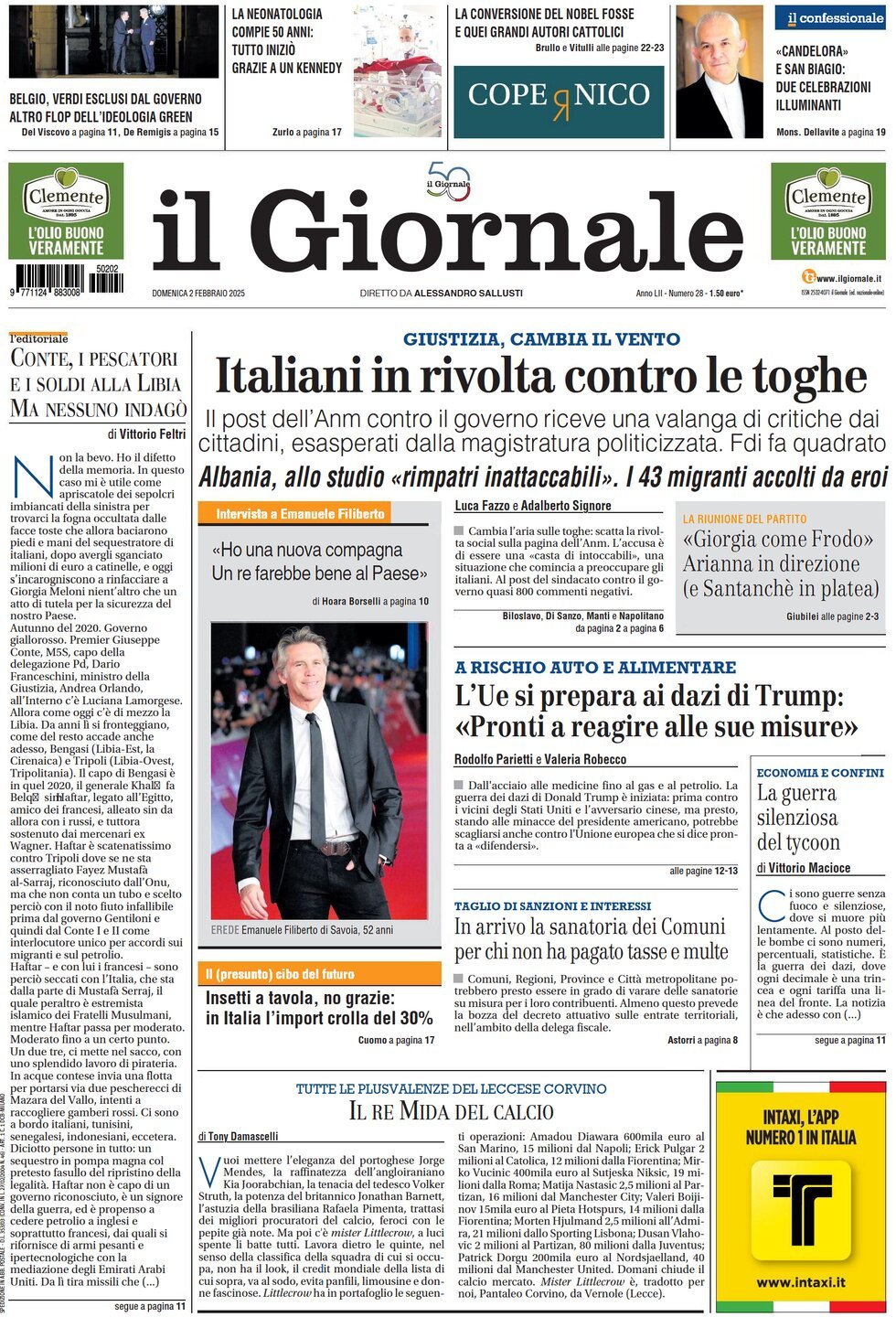 Prima-pagina-libero-edizione-di-oggi-02-02-2025