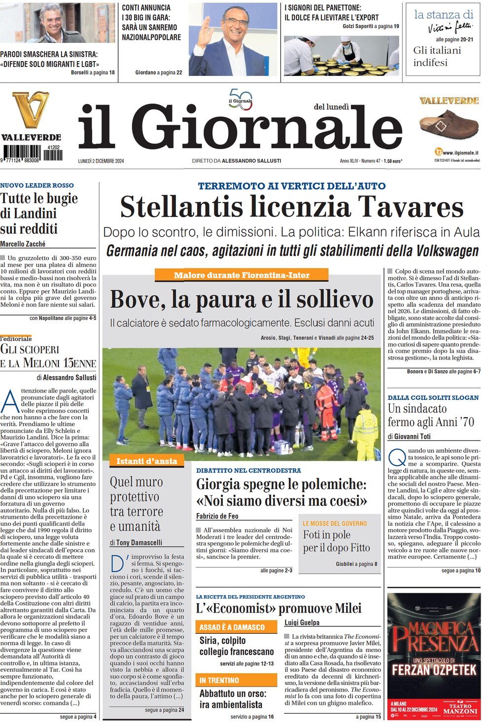 Prima-pagina-libero-edizione-di-oggi-02-12-2024