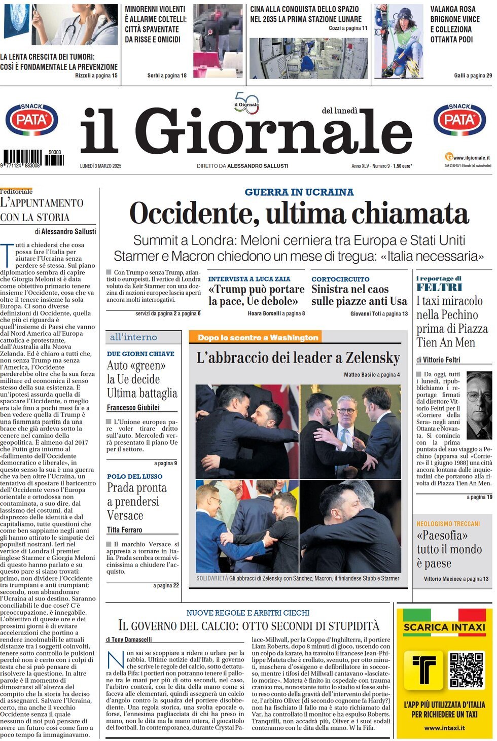 Prima-pagina-libero-edizione-di-oggi-03-03-2025