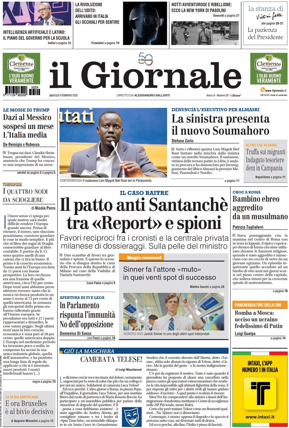 Prima-pagina-libero-edizione-di-oggi-04-02-2025