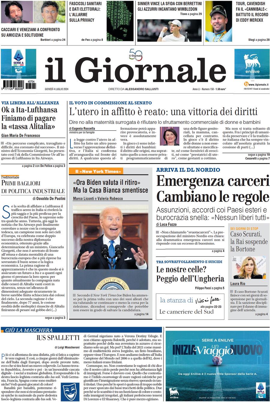 Prima-pagina-libero-edizione-di-oggi-04-07-2024