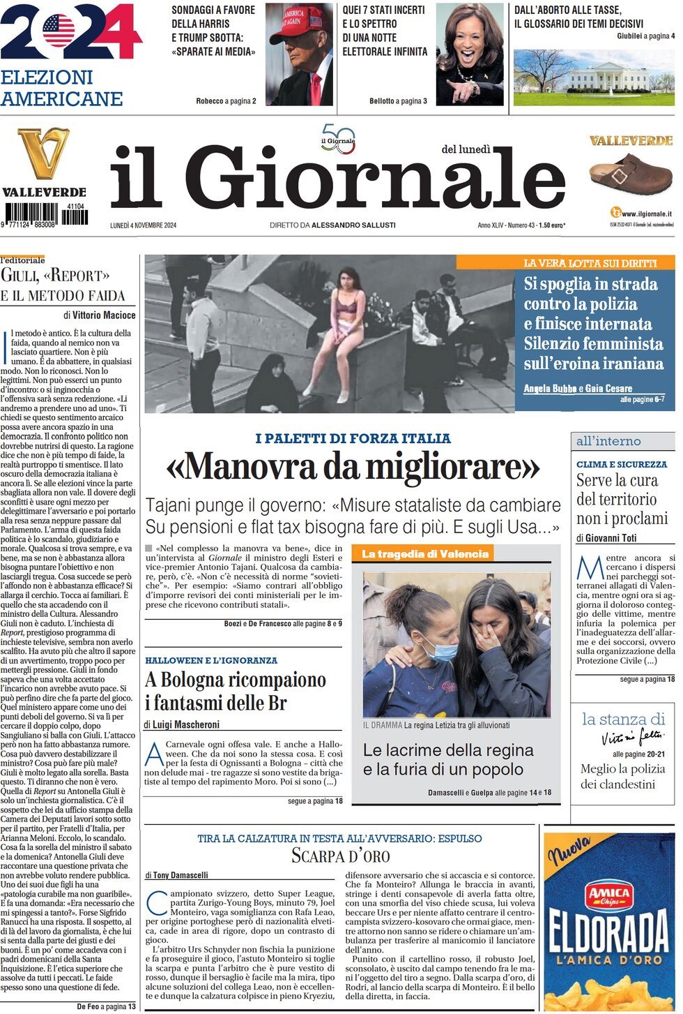 Prima-pagina-libero-edizione-di-oggi-04-11-2024