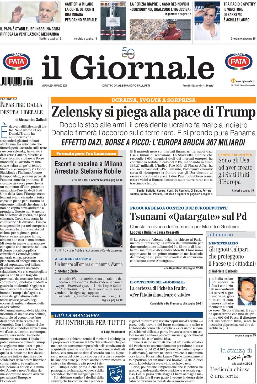 Prima-pagina-libero-edizione-di-oggi-05-03-2025