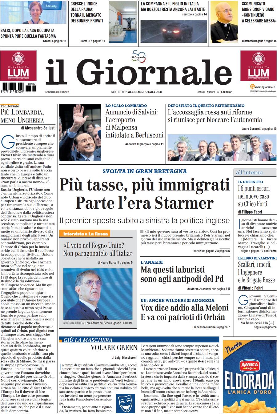 Prima-pagina-libero-edizione-di-oggi-06-07-2024