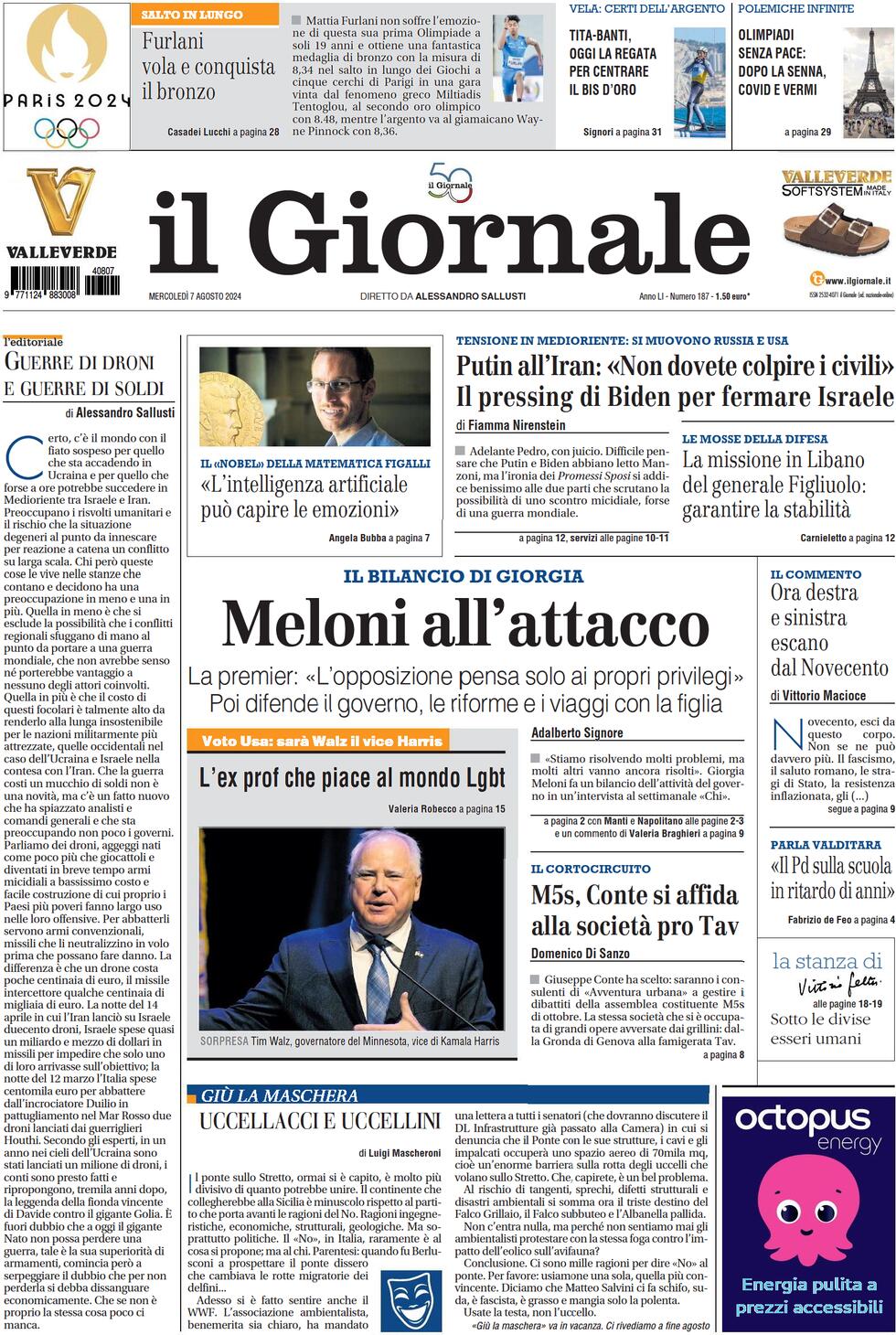 Prima-pagina-libero-edizione-di-oggi-07-08-2024