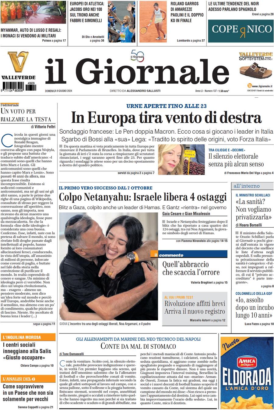 Prima-pagina-libero-edizione-di-oggi-09-06-2024