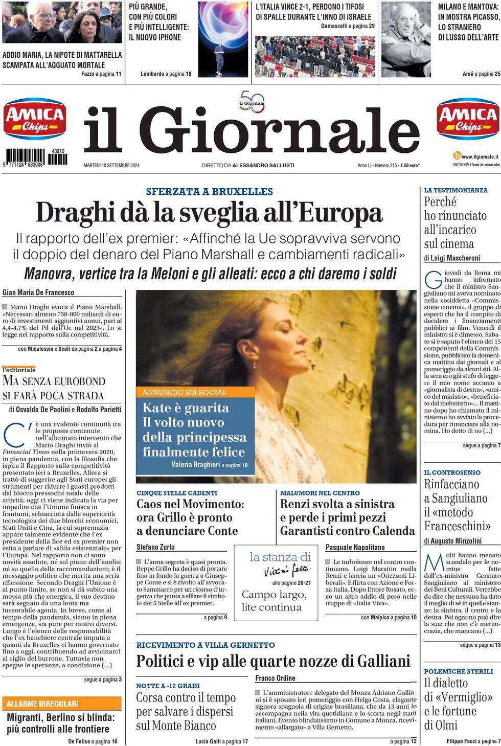 Prima-pagina-libero-edizione-di-oggi-10-09-2024