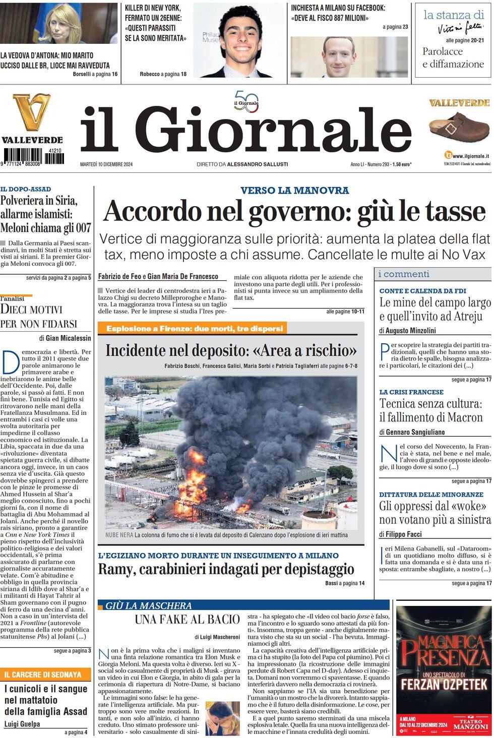 Prima-pagina-libero-edizione-di-oggi-10-12-2024