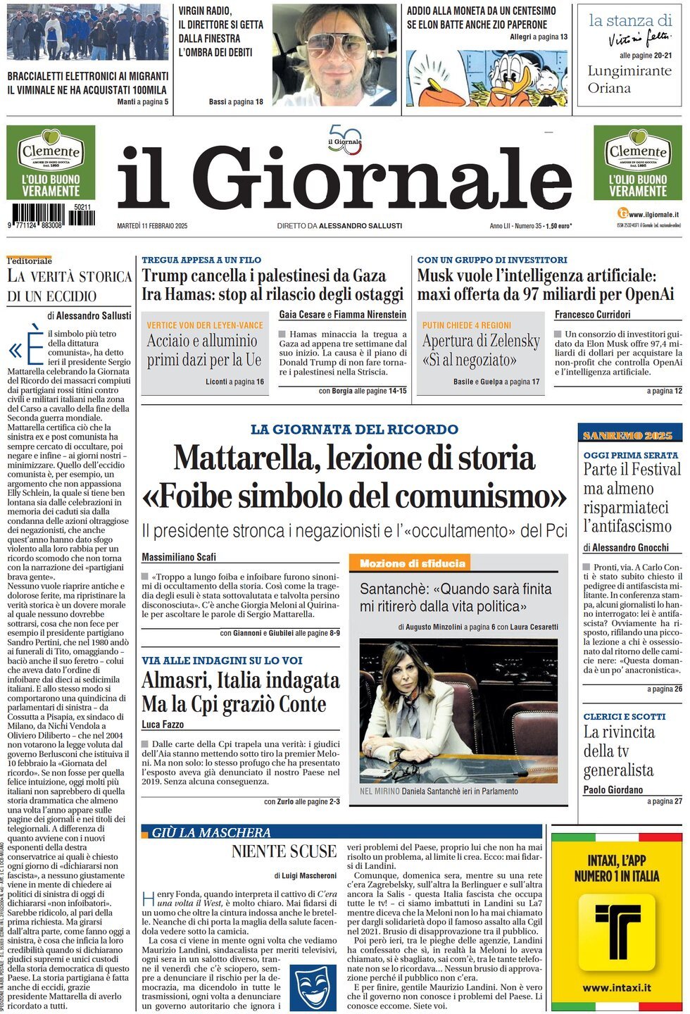 Prima-pagina-libero-edizione-di-oggi-11-02-2025