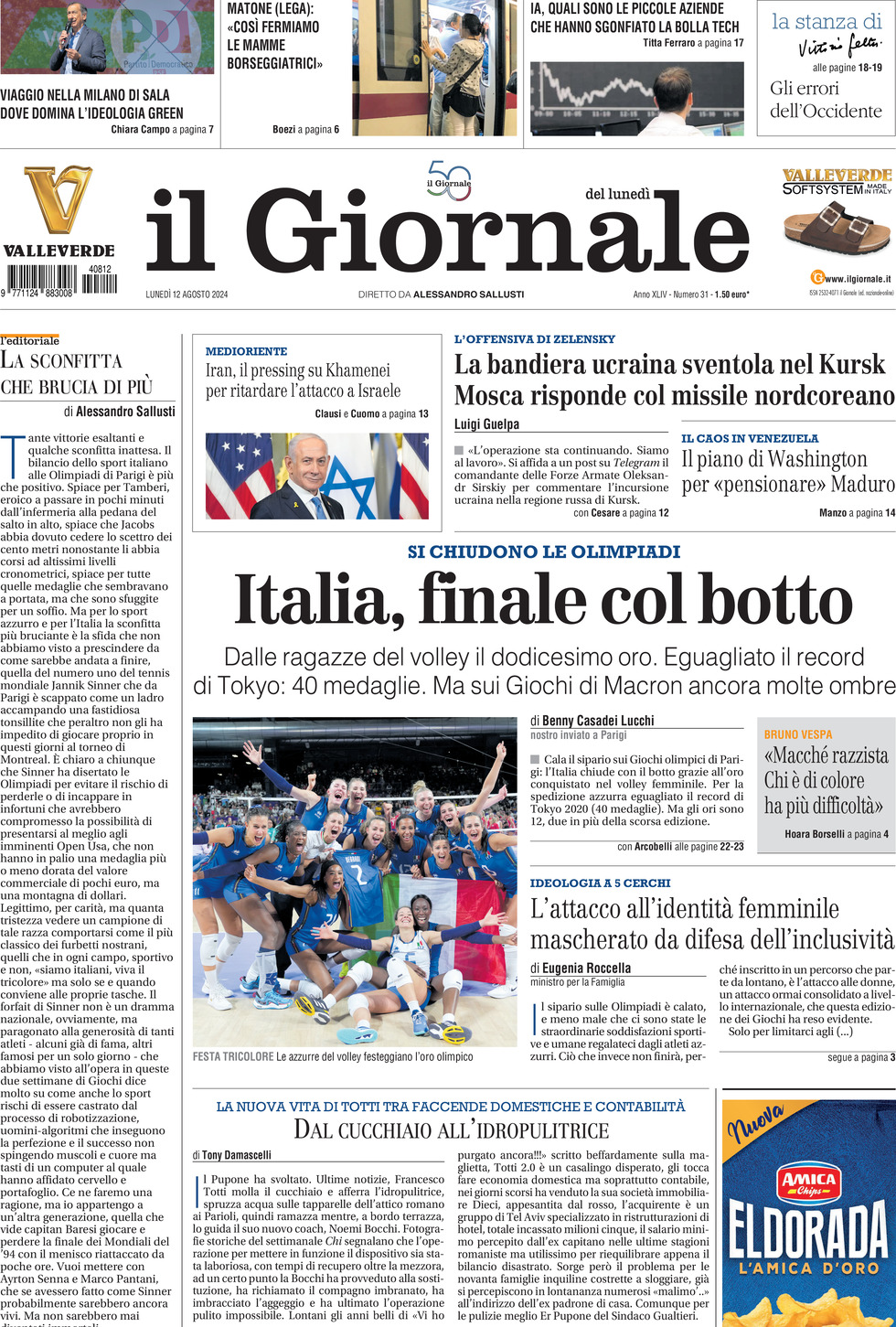 Prima-pagina-libero-edizione-di-oggi-12-08-2024