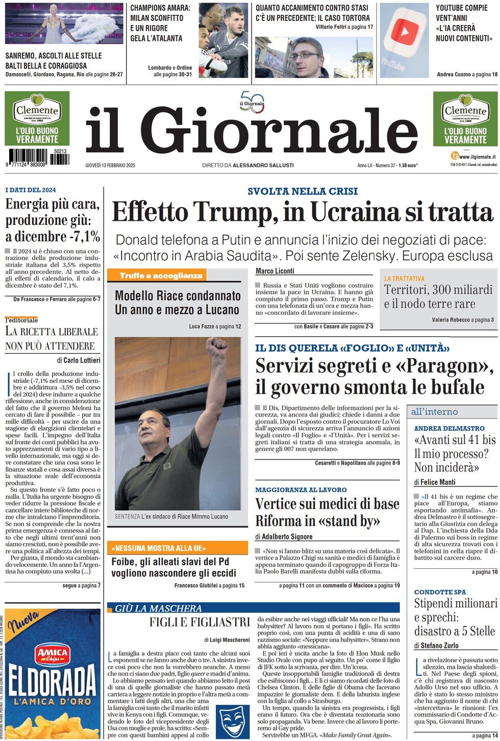 Prima-pagina-libero-edizione-di-oggi-13-02-2025