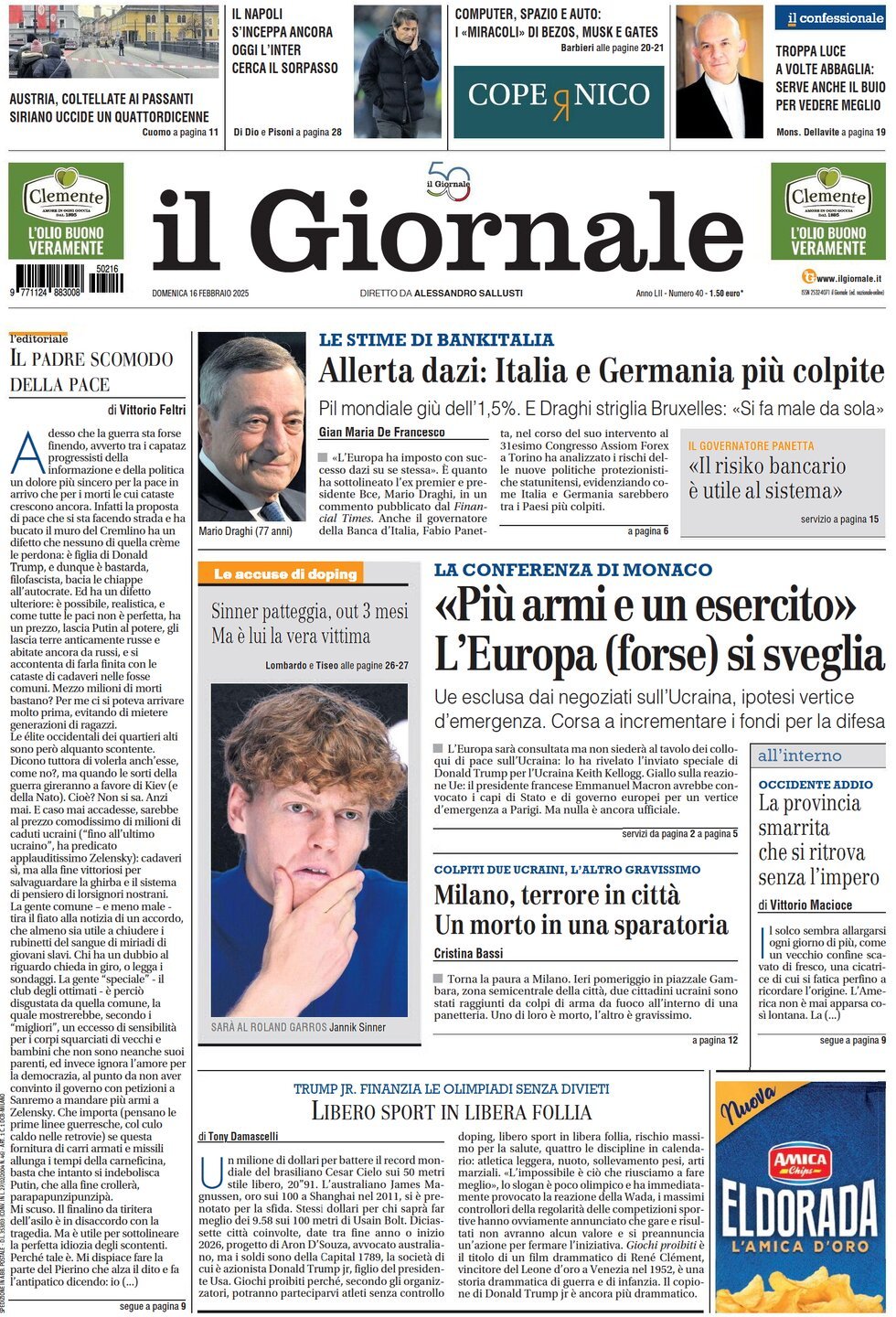 Prima-pagina-libero-edizione-di-oggi-16-02-2025