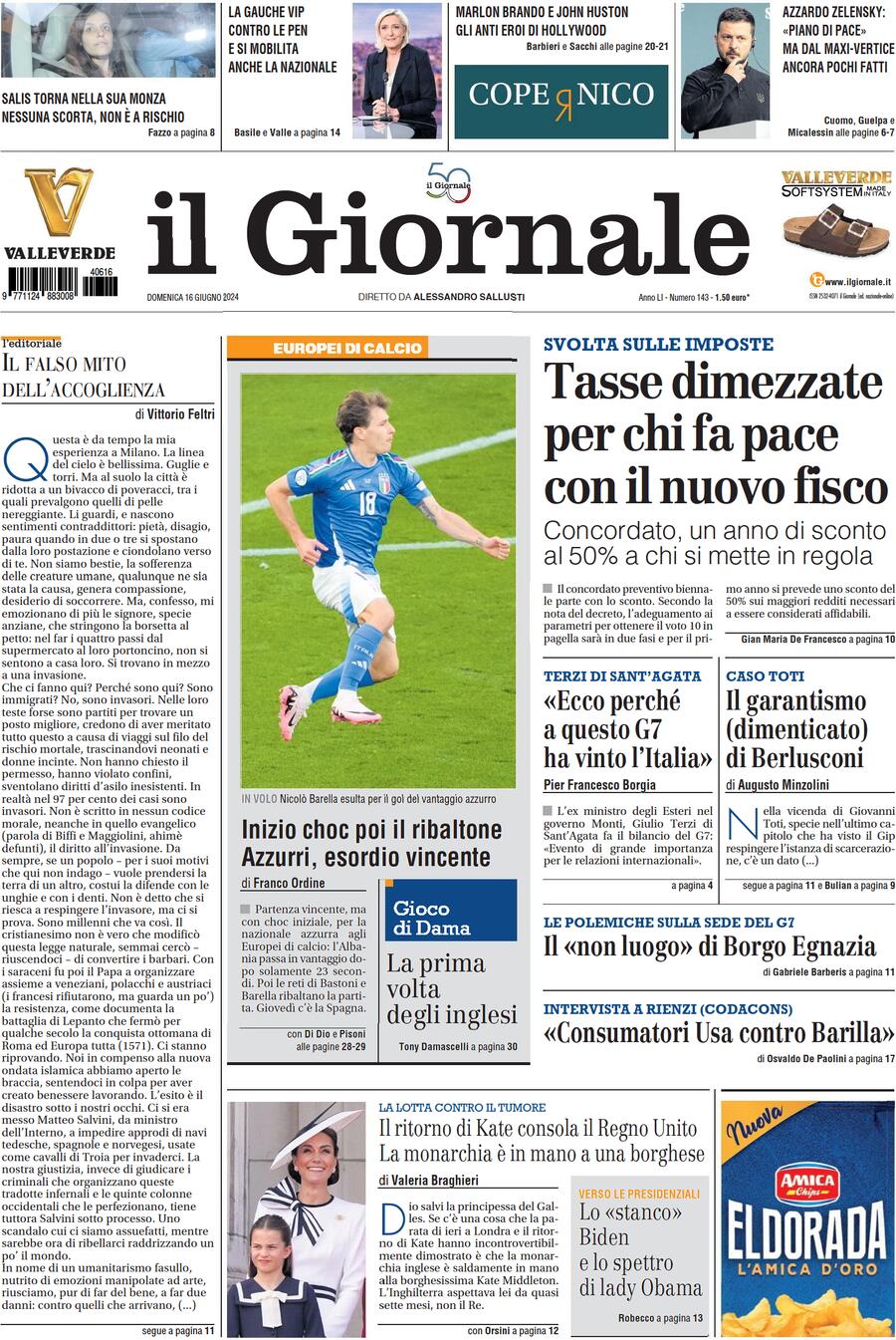 Prima-pagina-libero-edizione-di-oggi-16-06-2024