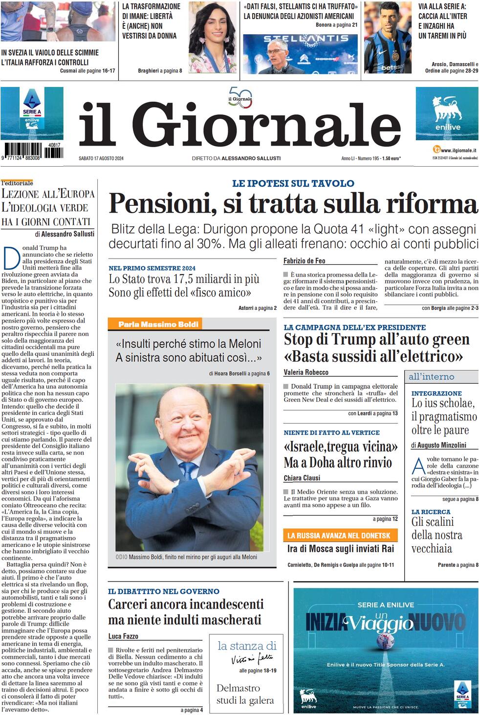 Prima-pagina-libero-edizione-di-oggi-17-08-2024