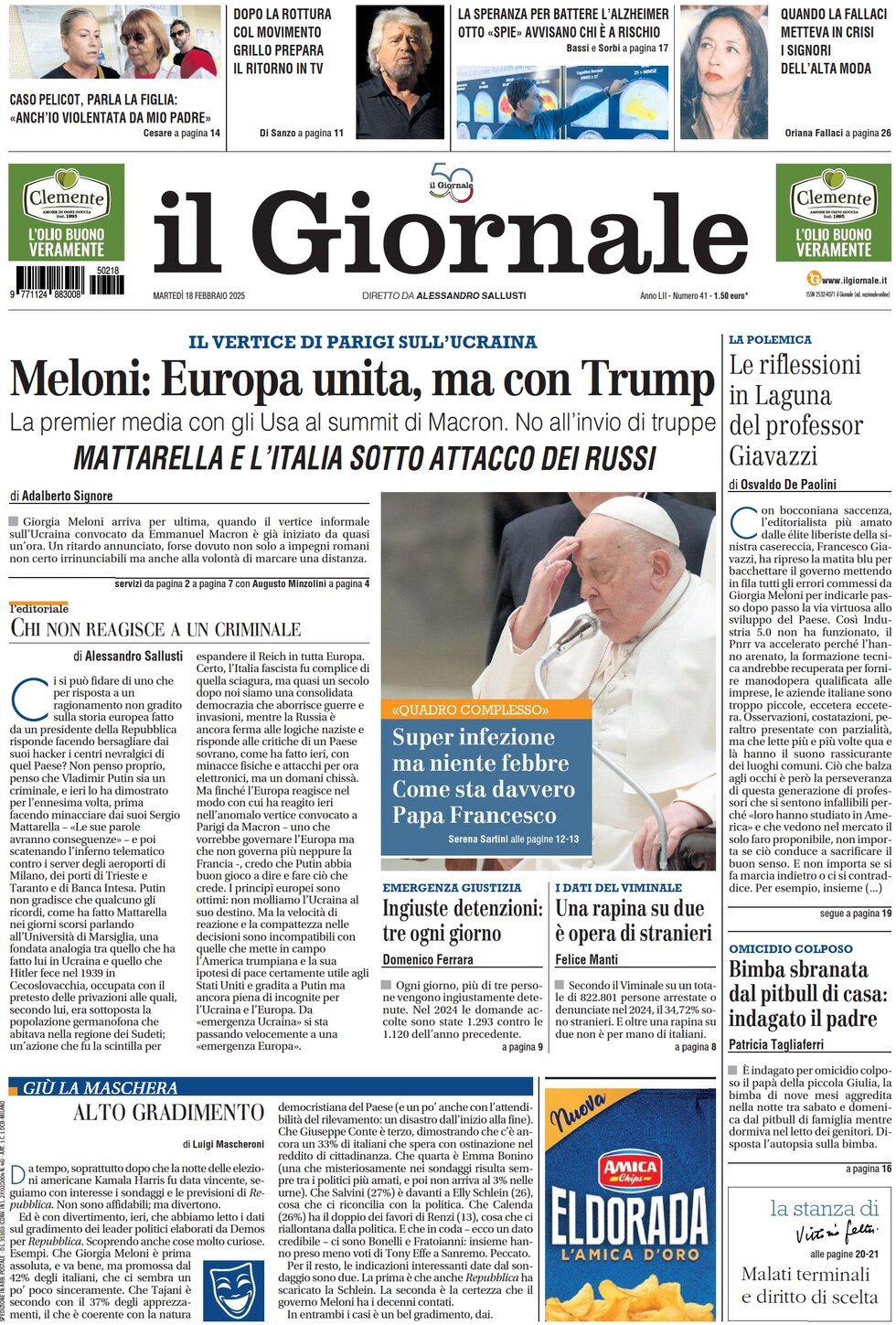 Prima-pagina-libero-edizione-di-oggi-18-02-2025