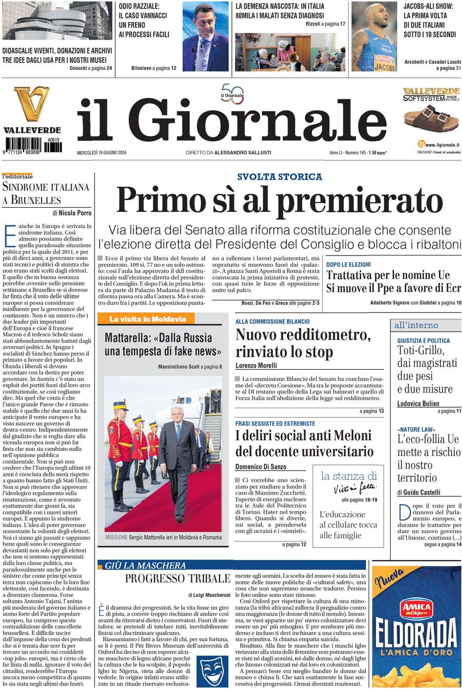 Prima-pagina-libero-edizione-di-oggi-19-06-2024