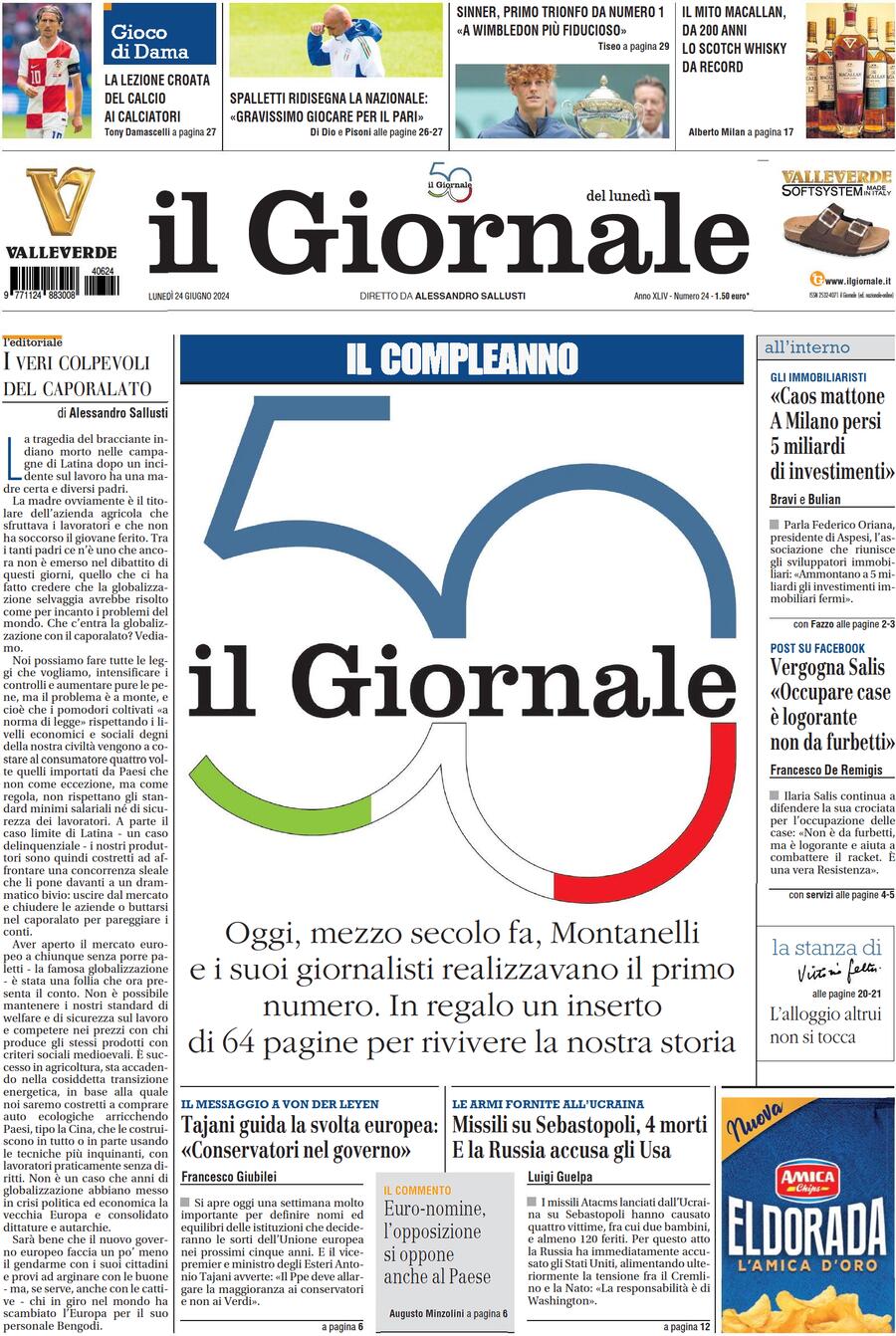 Prima-pagina-libero-edizione-di-oggi-24-06-2024