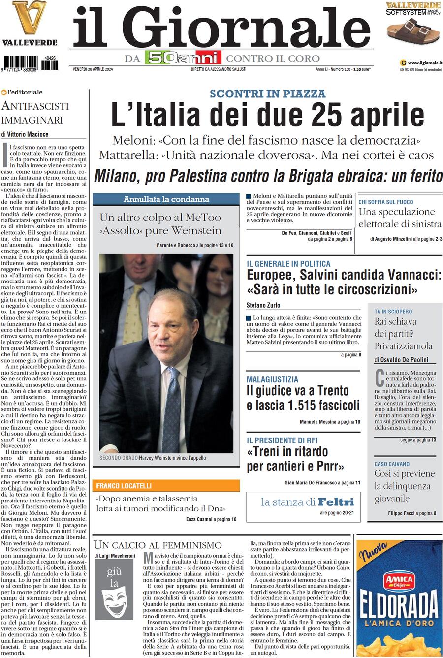 Prima-pagina-libero-edizione-di-oggi-26-04-2024