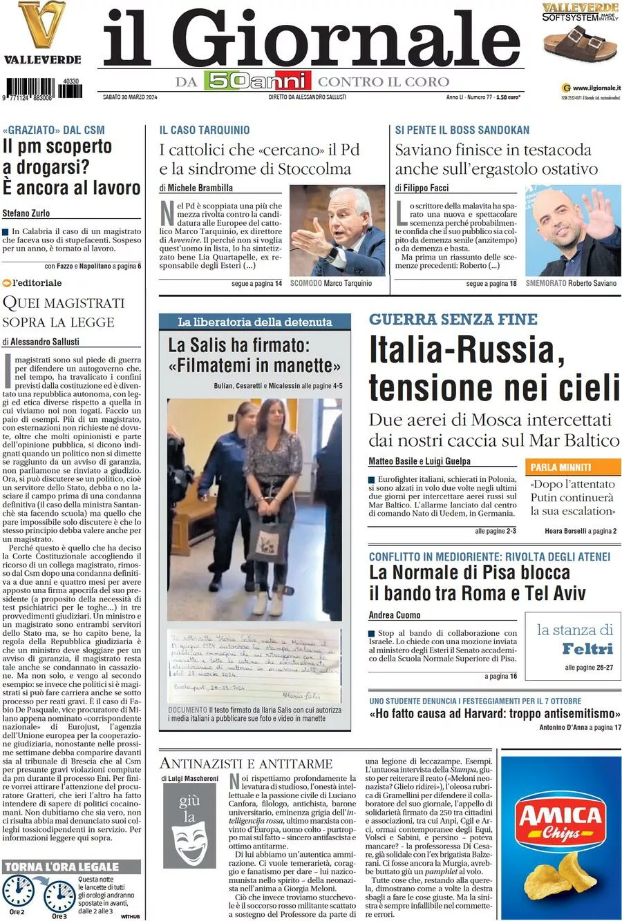 Prima-pagina-libero-edizione-di-oggi-30-03-2024