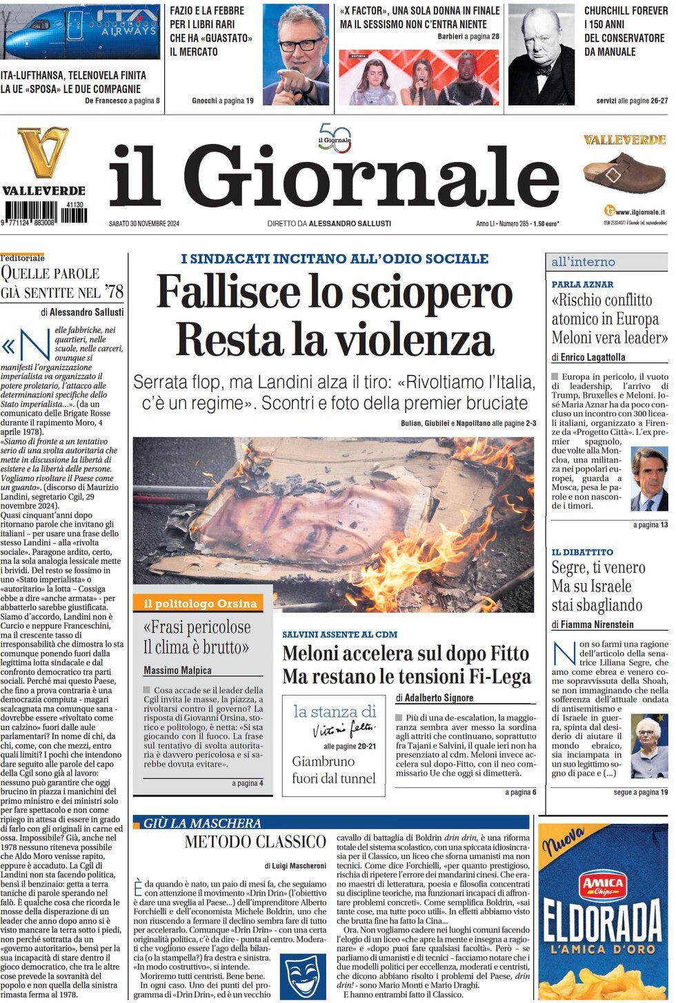 Prima-pagina-libero-edizione-di-oggi-30-11-2024