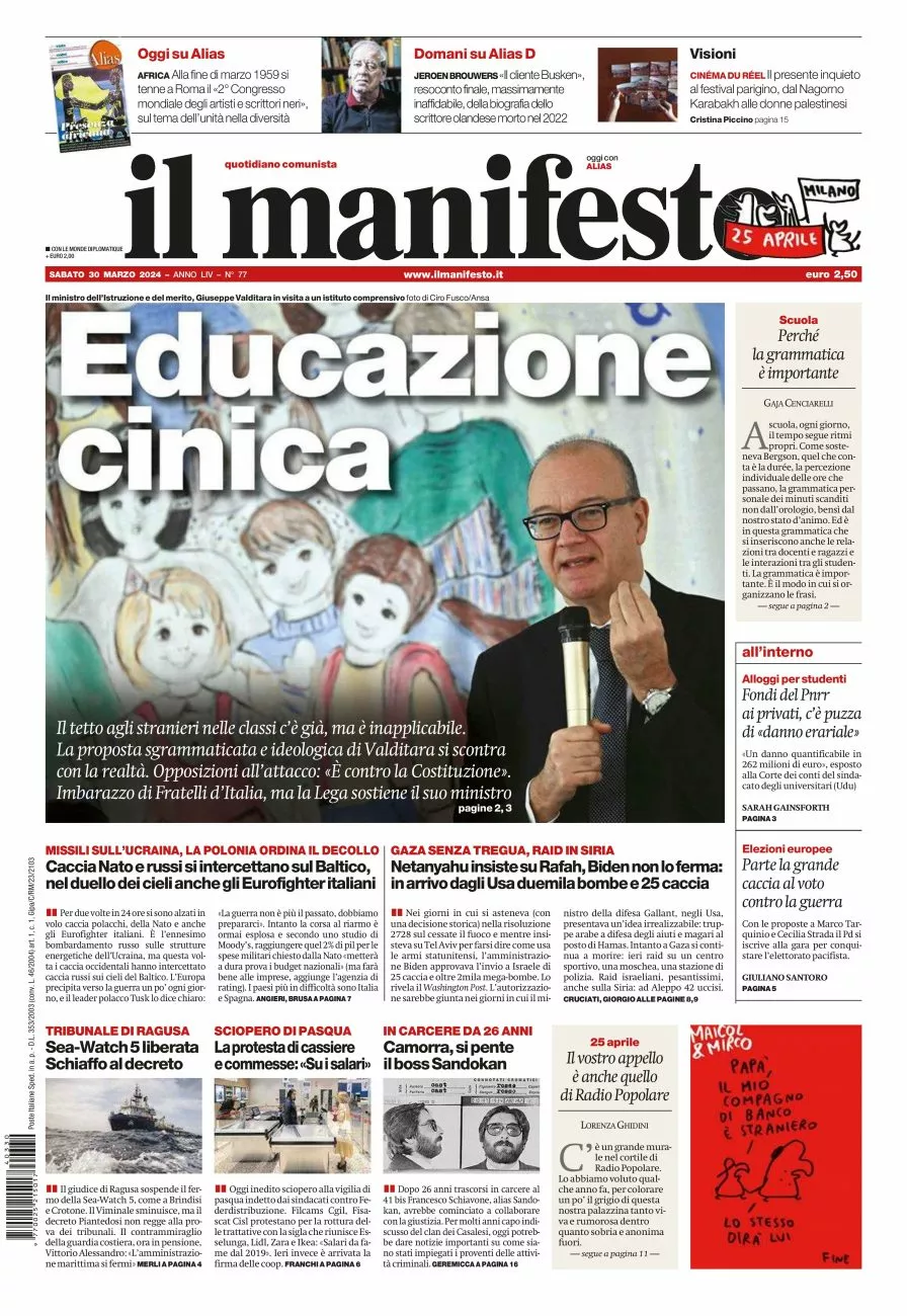 Prima-pagina-il-manifesto-edizione-del-20240330