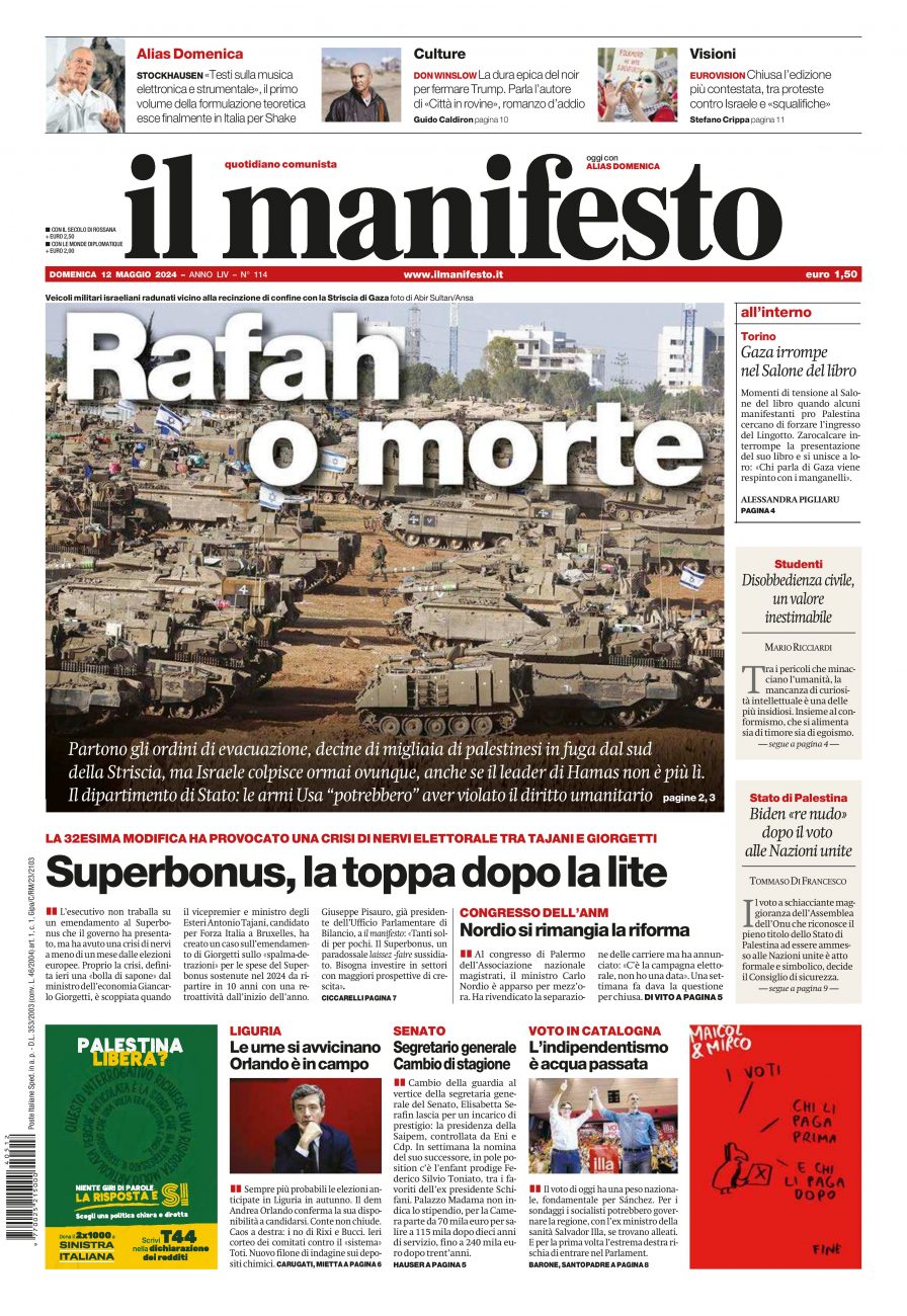 Prima-pagina-il-manifesto-edizione-del-20240512