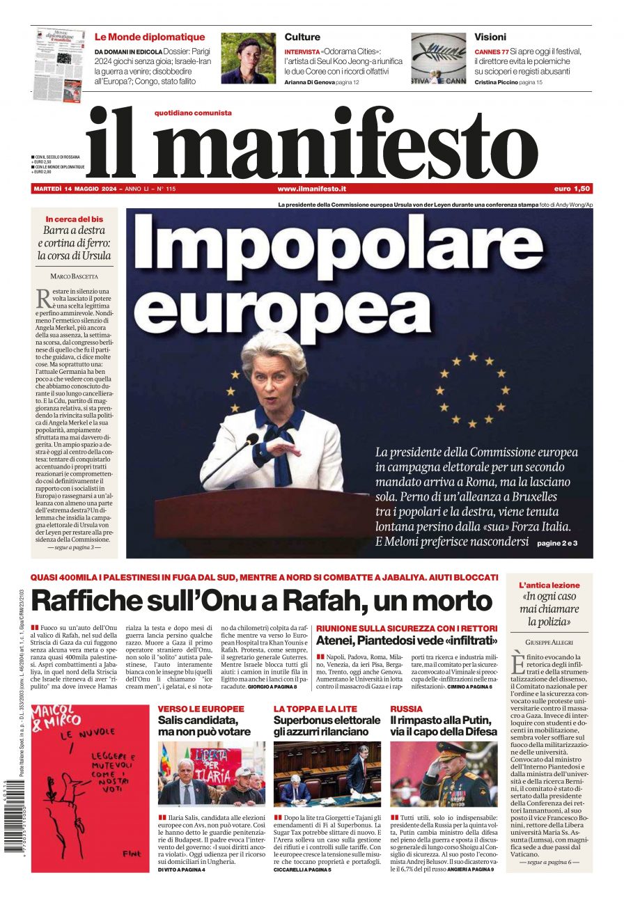 Prima-pagina-il-manifesto-edizione-del-20240514