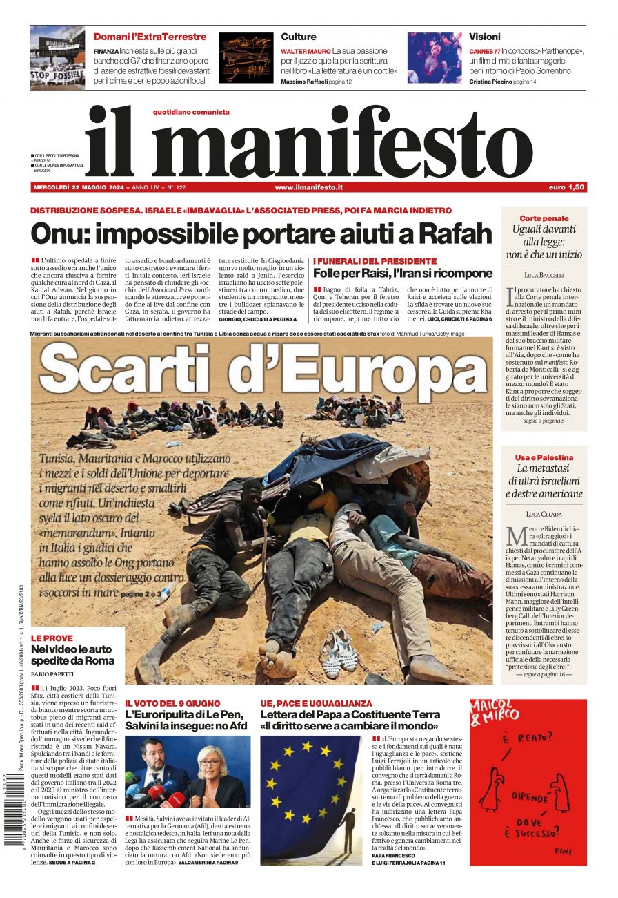 Prima-pagina-il-manifesto-edizione-del-20240522