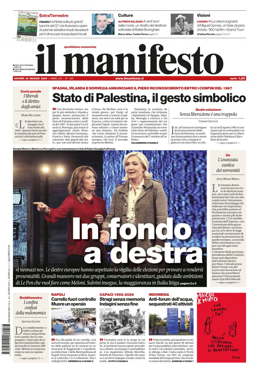 Prima-pagina-il-manifesto-edizione-del-20240523