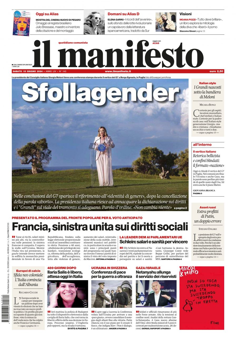 Prima-pagina-il-manifesto-edizione-del-20240615