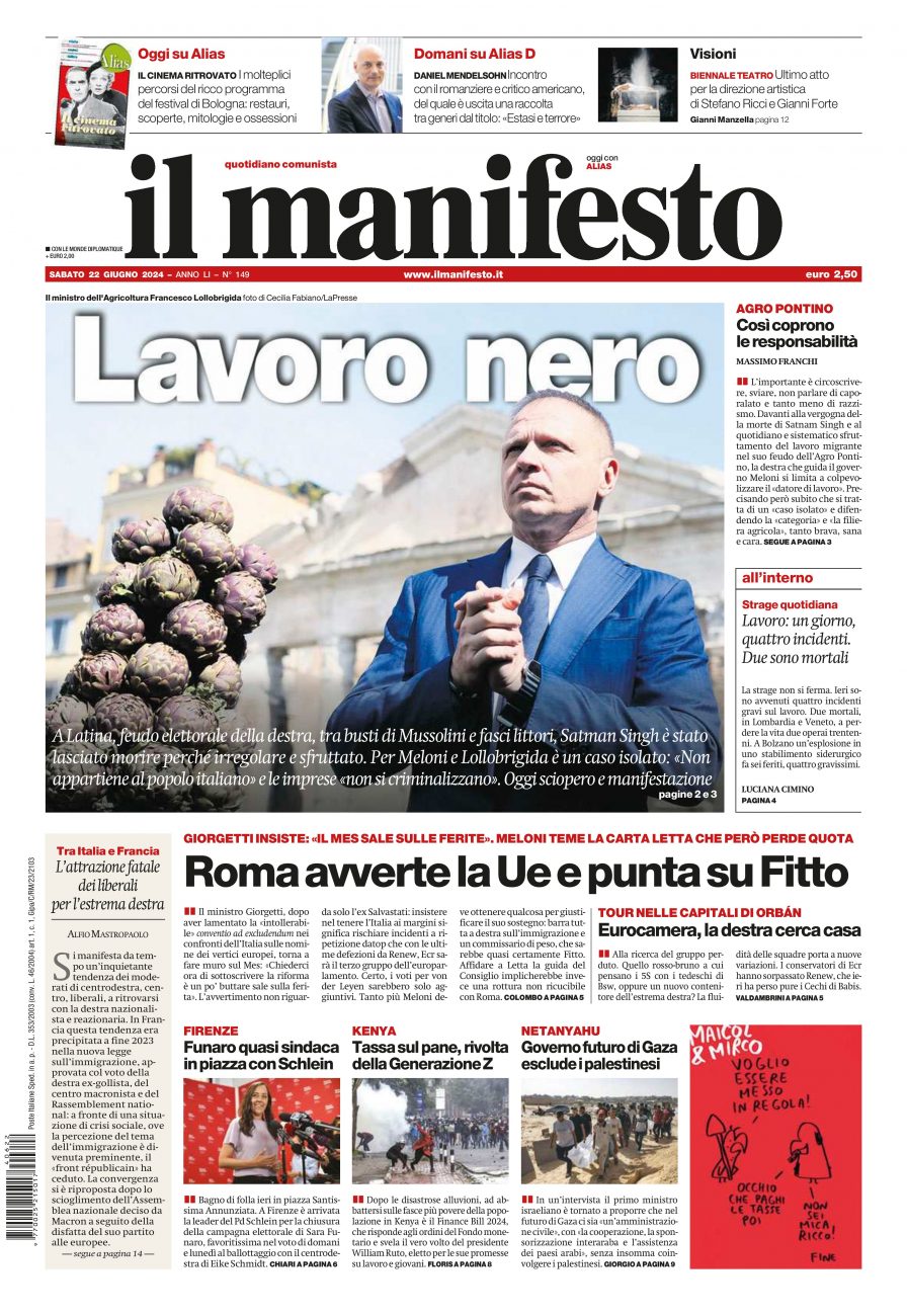 Prima-pagina-il-manifesto-edizione-del-20240622