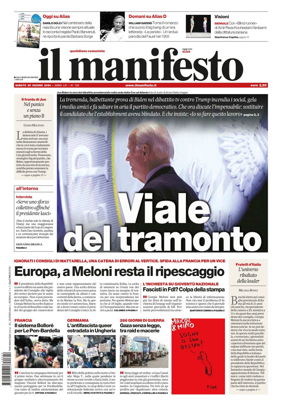 Prima-pagina-il-manifesto-edizione-del-20240629