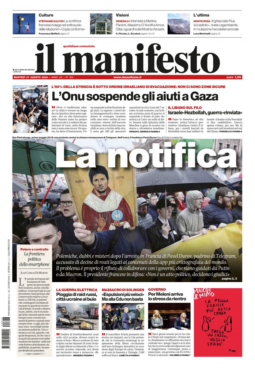 Prima-pagina-il-manifesto-edizione-del-20240827