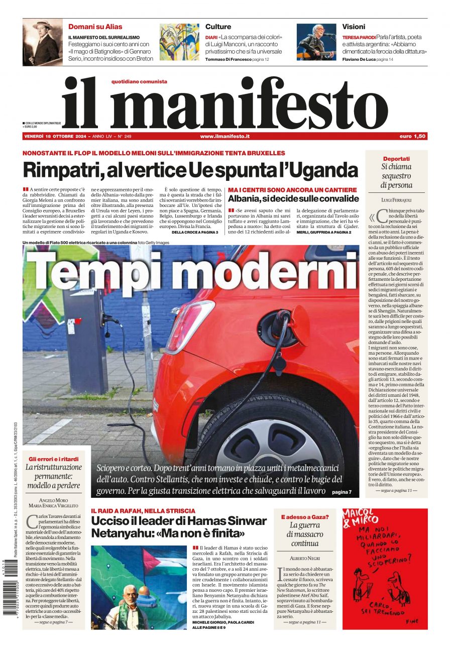 Prima-pagina-il-manifesto-edizione-del-20241018