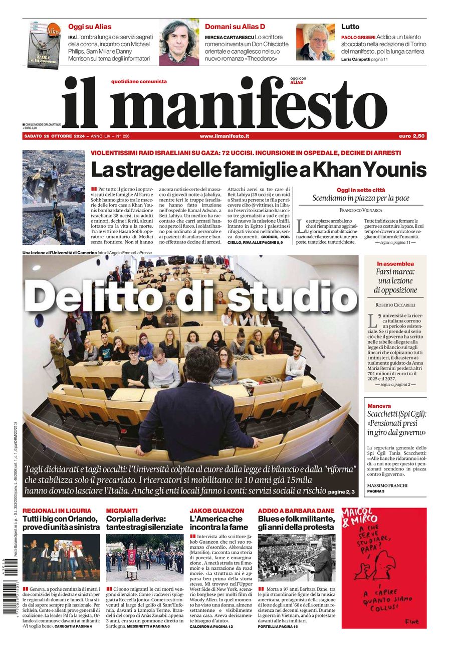 Prima-pagina-il-manifesto-edizione-del-20241026